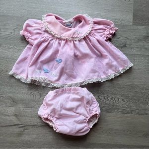 Nannette Vintage Infant Dress and Diaper Cover Set (3-6 month)